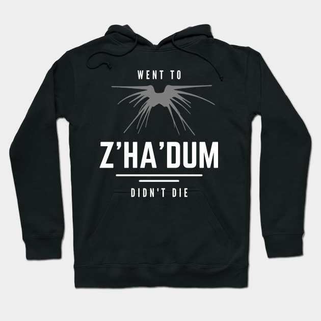 Went to Z'ha'dum - Didn't Die - Shadow Ship - Black - Sci-Fi Hoodie by Fenay-Designs